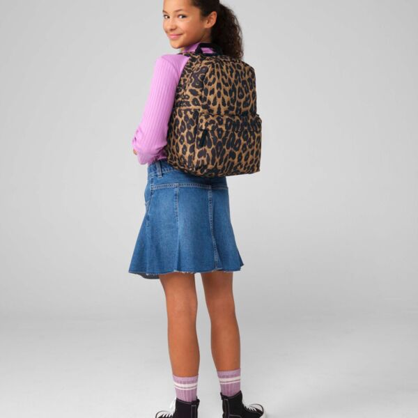 Leopard Print Mini Backpack Thumbnail