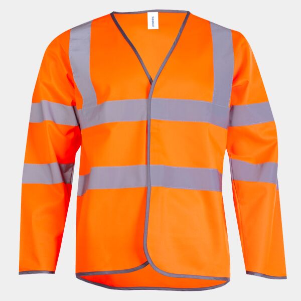 Long Sleeve Hi Vis Safety Waistcoat Thumbnail