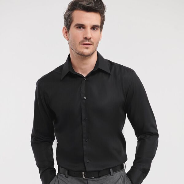 Long sleeve tailored ultimate non-iron shirt Thumbnail
