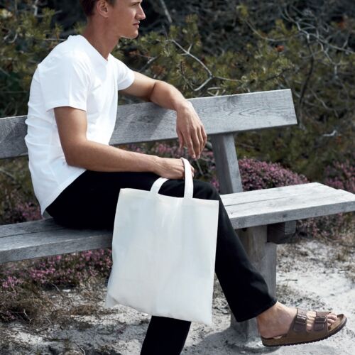 Fairtrade Organic Shopping Bag w. Short Handles Thumbnail